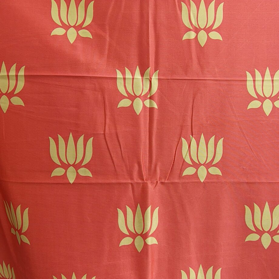 4'x8' Lotus on Red Backdrop (Crush Cloth)