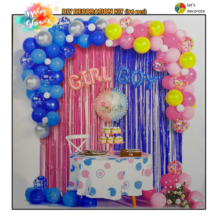 Baby Shower DIY Decoration Kit (96 pcs)