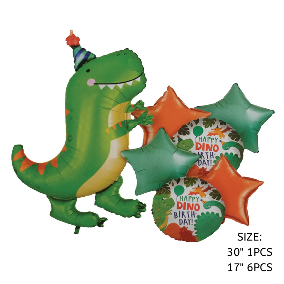 Super Dino Birthday DIY Decoration Kit (110 pcs)