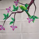 5'x8' Parrot with Lotus backdrop (Taiwan cloth)