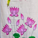 5'x8' Parrot with Lotus backdrop (Taiwan cloth)