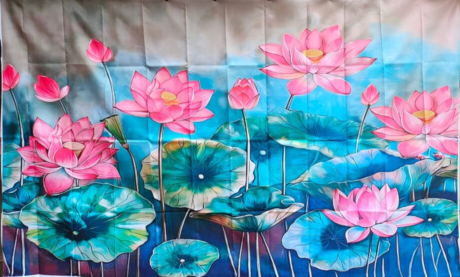 8'x5' Lotus in Pond backdrop (Taiwan cloth)