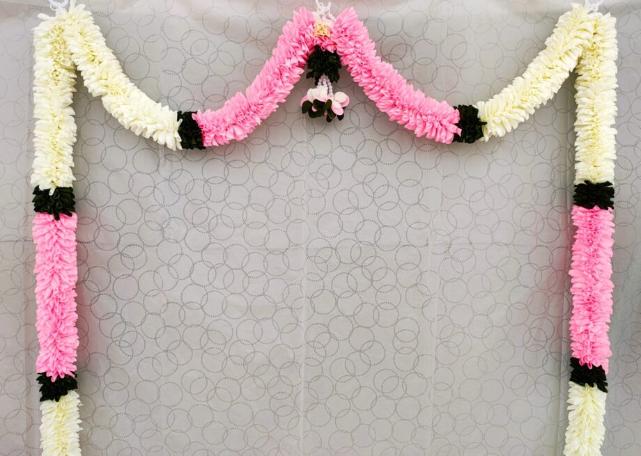 Jasmine & Baby Pink Rose Petals Door Entrance Hangings