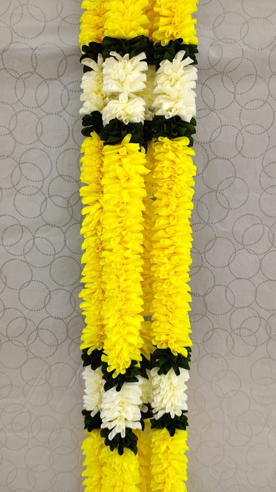 Pair of Yellow Mogra Garland with Pearl Hangings