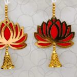 Red Lotus Hangings (Pack of 10 Pcs)