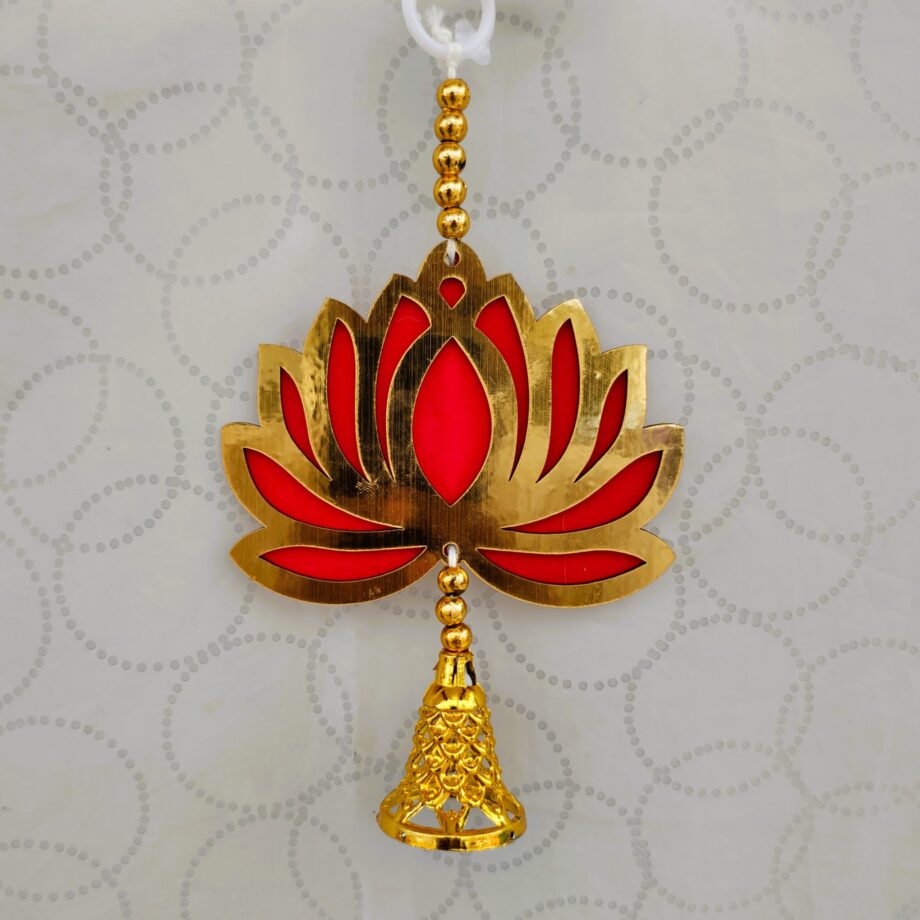 Red Lotus Hangings (Pack of 10 Pcs)