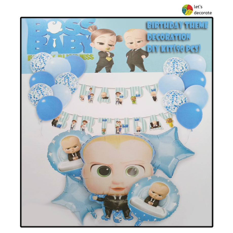 Boss Baby Birthday DIY Decoration Kit (90 pcs)