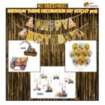 Construction Theme Birthday DIY Decoration Kit (117 pcs)