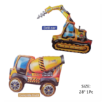 Construction Theme Birthday DIY Decoration Kit (117 pcs)