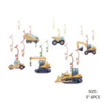 Construction Theme Birthday DIY Decoration Kit (117 pcs)