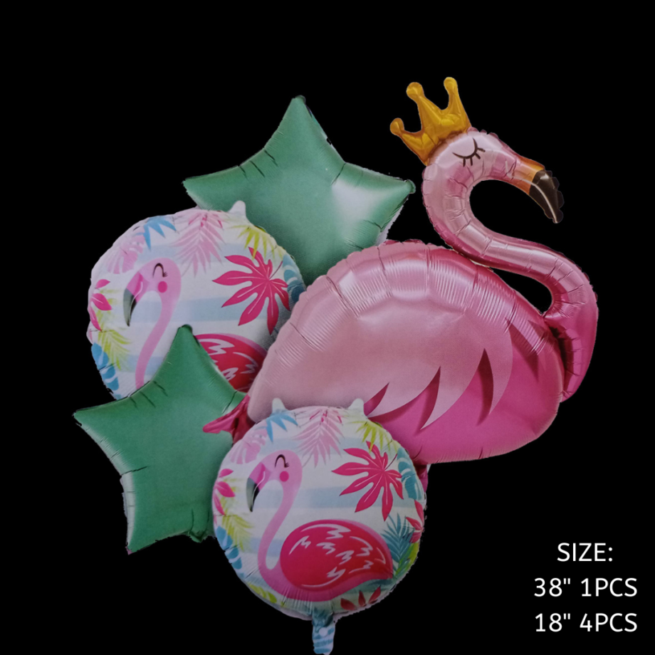 Flamingo Birthday Decoration DIY Kit(124 pcs)