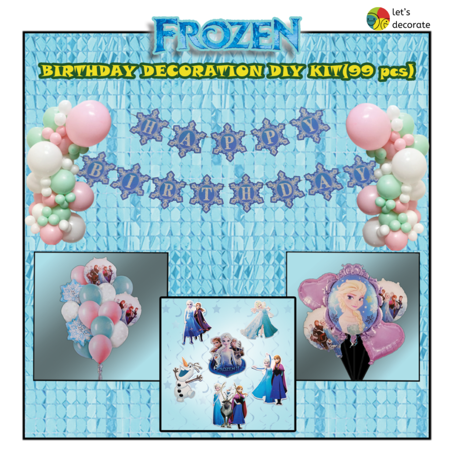 Frozen Birthday DIY Decoration Kit (99 pcs)