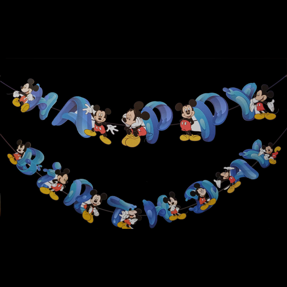 Mickey Birthday DIY Decoration Kit(123 Pcs)