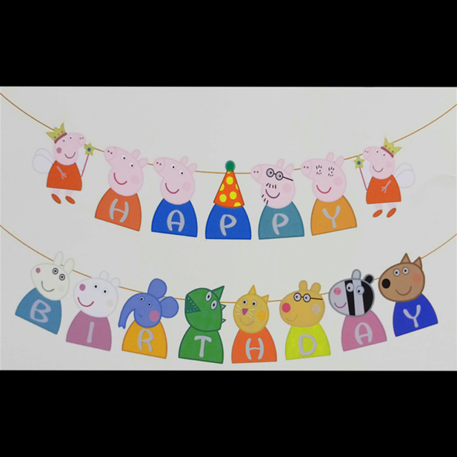 Peppa Pig Birthday DIY Decoration Kit(115 Pcs)