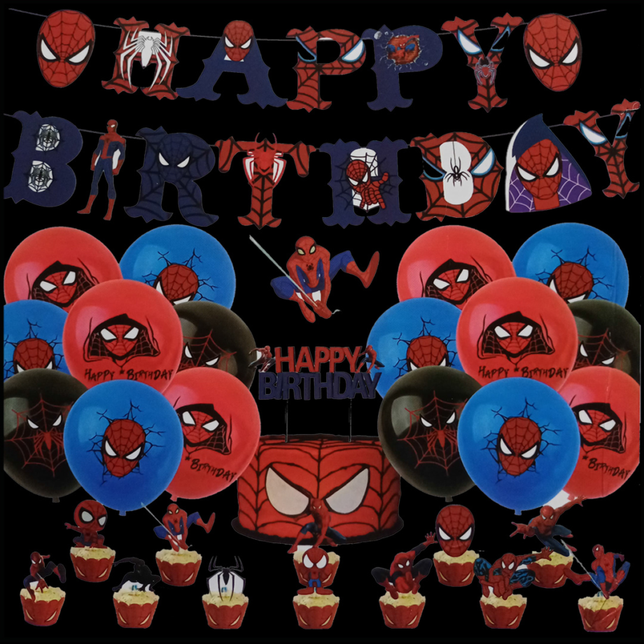 Spiderman Birthday DIY Decoration Kit (112 pcs)