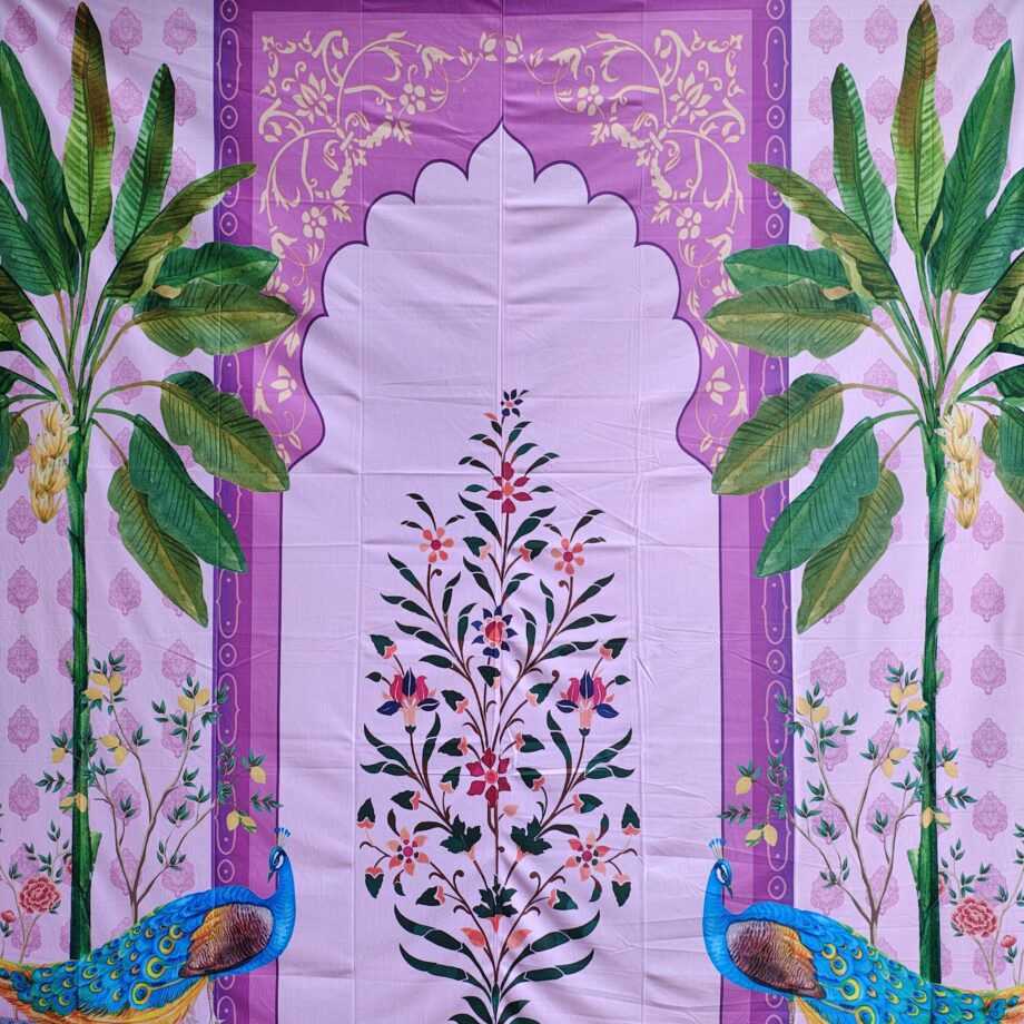 8'x8' Beautiful Purple Traditional Dwara Backdrop (Crush Cloth)