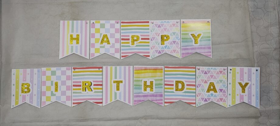 Happy Birthday banner - Multi color