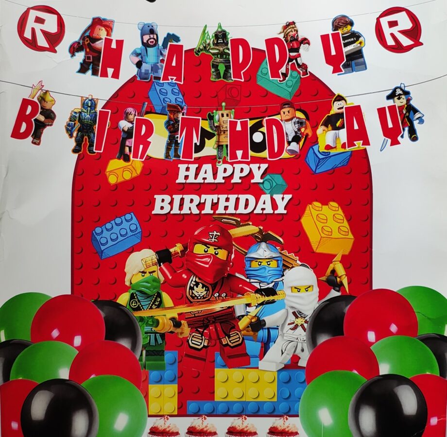 Lego birthday decoration DIY kit (32Pcs)