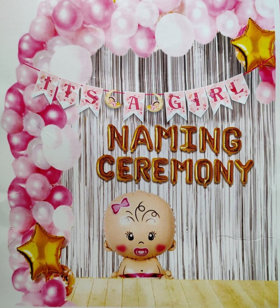 Naming Ceremony DIY decoration kit for girls (37 Pcs)